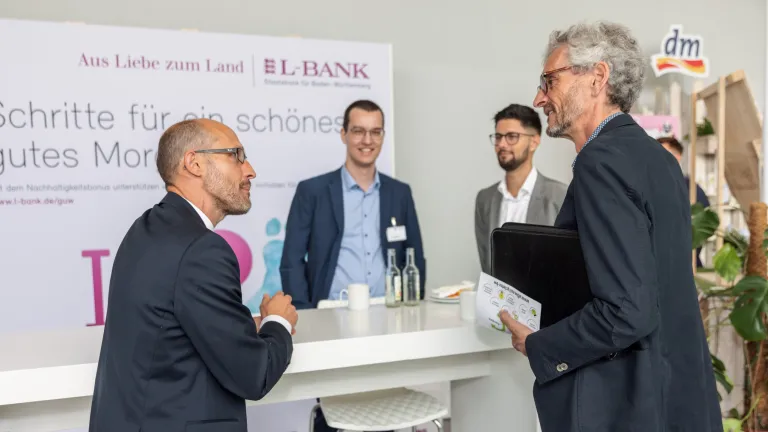 Ausstellungstand von der L-Bank